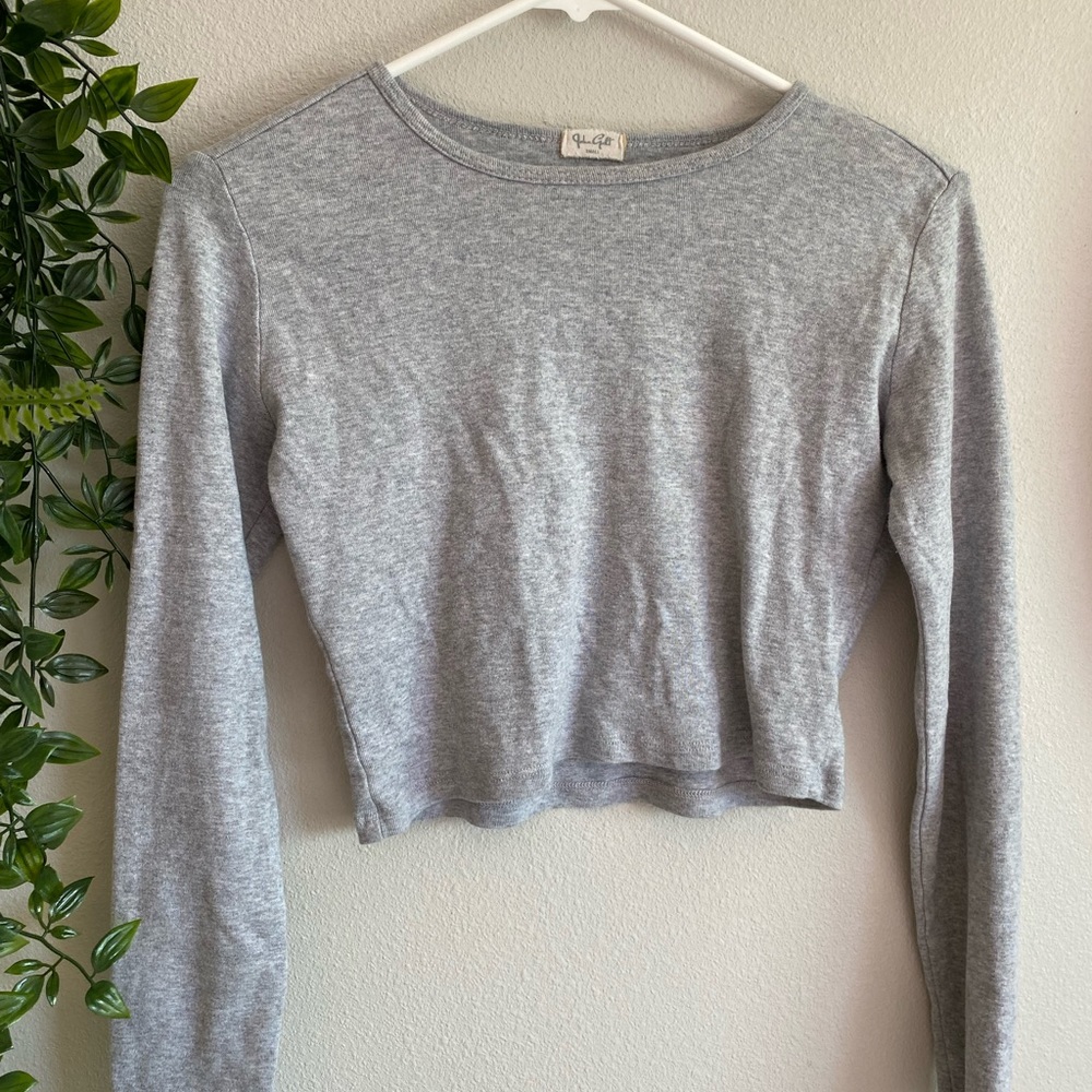 Cropped Grey long sleeve